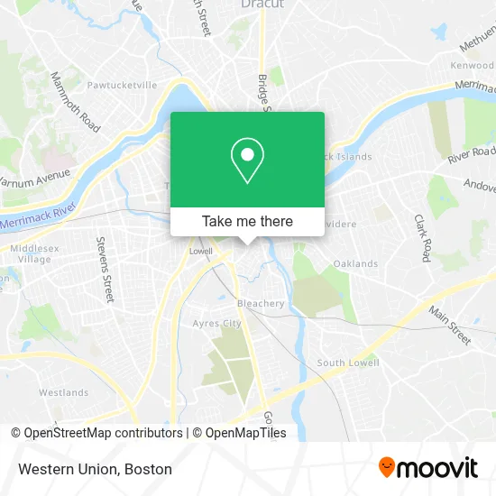 Western Union map