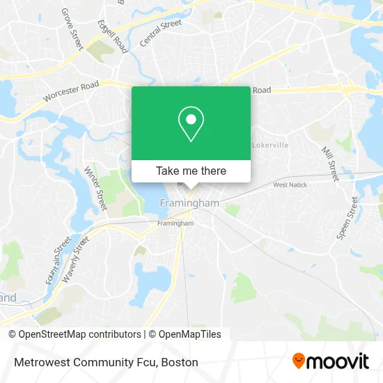 Metrowest Community Fcu map