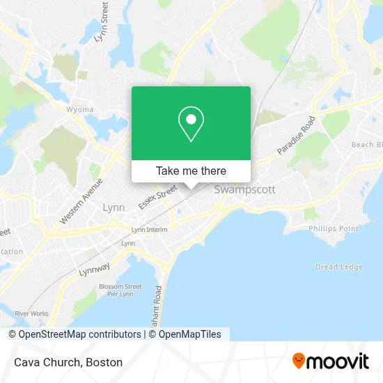 Cava Church map