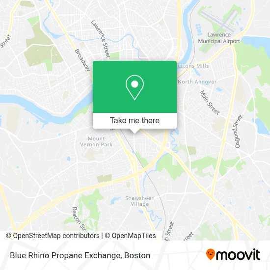 Blue Rhino Propane Exchange map