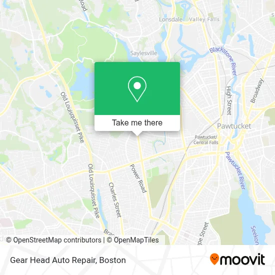 Gear Head Auto Repair map
