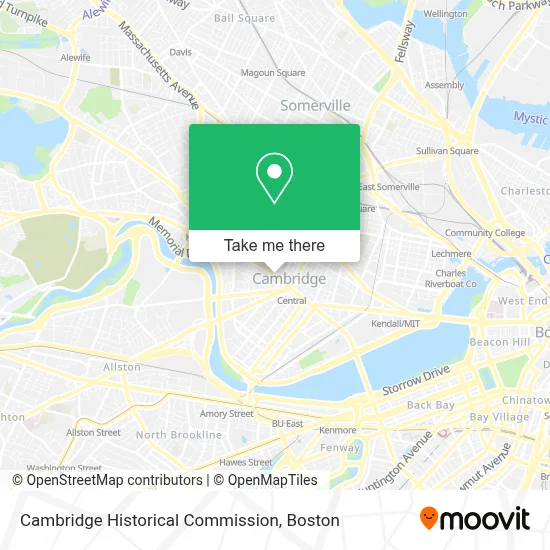 Cambridge Historical Commission map