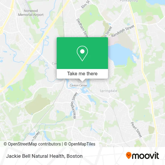Jackie Bell Natural Health map