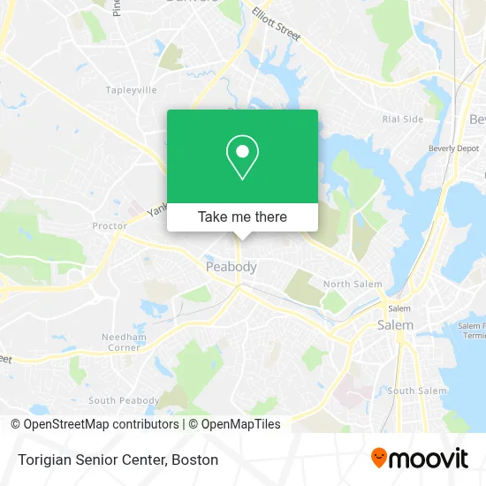 Torigian Senior Center map