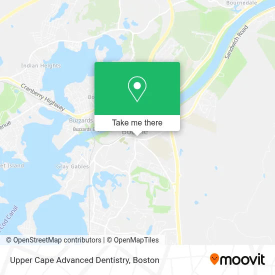 Upper Cape Advanced Dentistry map