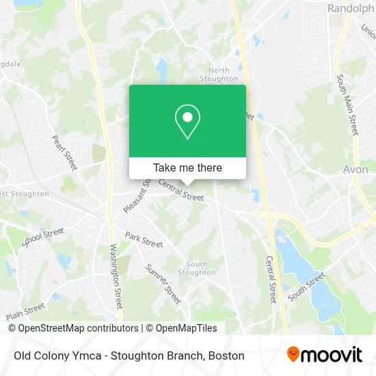 Old Colony Ymca - Stoughton Branch map