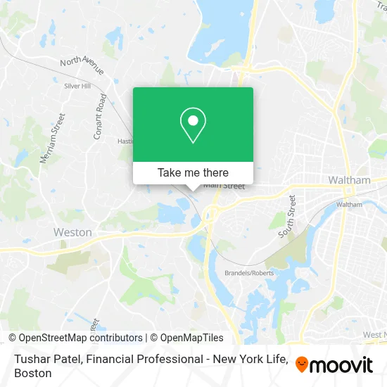 Tushar Patel, Financial Professional - New York Life map