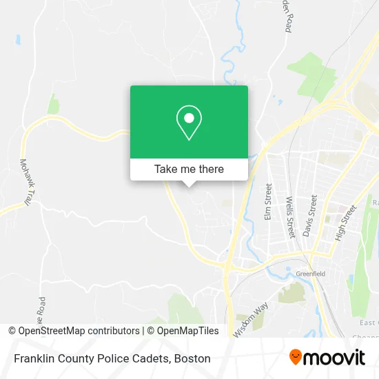 Franklin County Police Cadets map