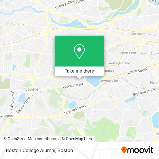 Boston College Alumni map