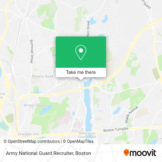 Army National Guard Recruiter map