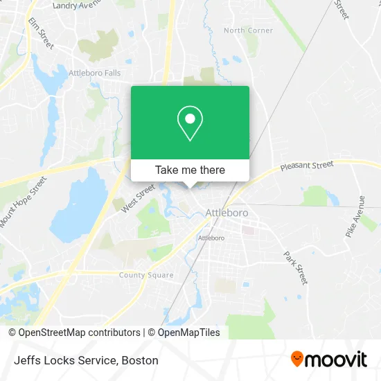 Jeffs Locks Service map