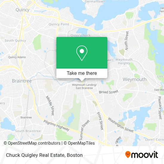 Chuck Quigley Real Estate map