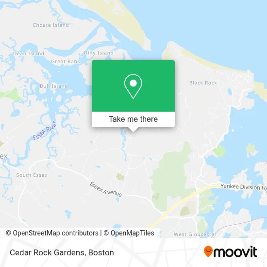Cedar Rock Gardens map