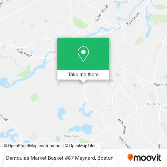 Demoulas Market Basket #87 Maynard map