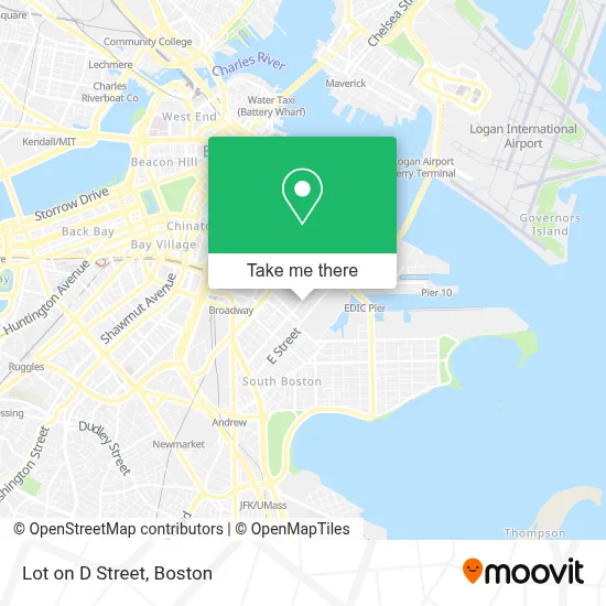 Lot on D Street map