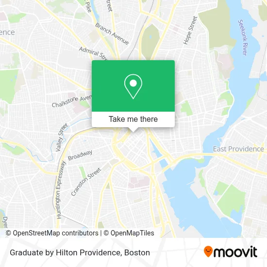 Graduate by Hilton Providence map
