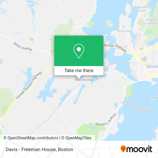Davis - Freeman House map