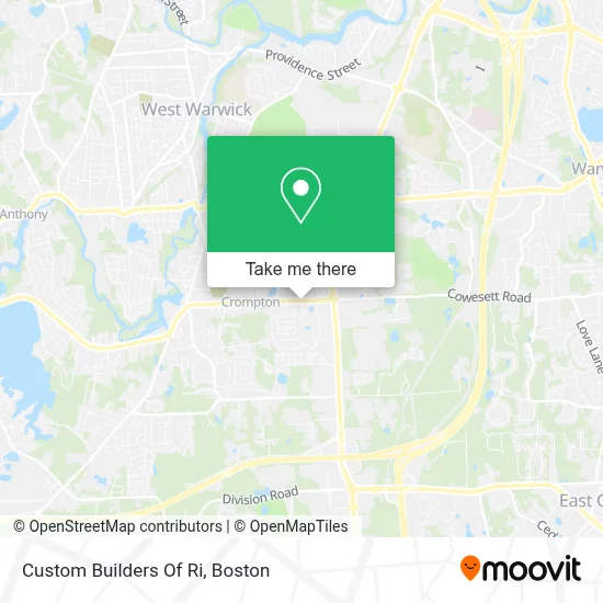 Custom Builders Of Ri map