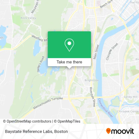 Baystate Reference Labs map