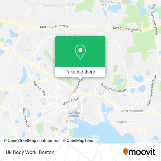 Uk Body Work map