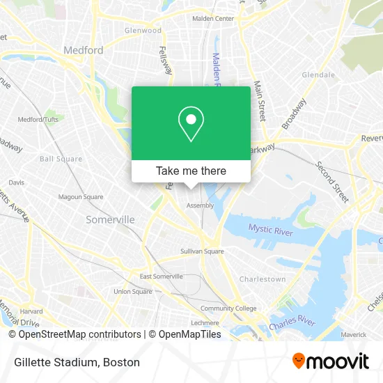 Gillette Stadium map