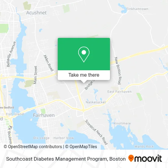Southcoast Diabetes Management Program map