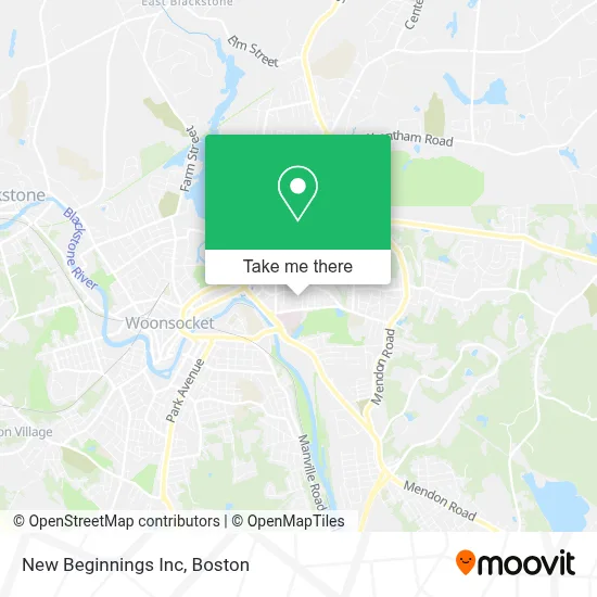 New Beginnings Inc map
