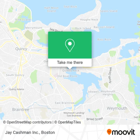 Jay Cashman Inc. map