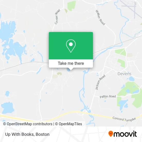 Up With Books map
