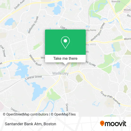 Santander Bank Atm map