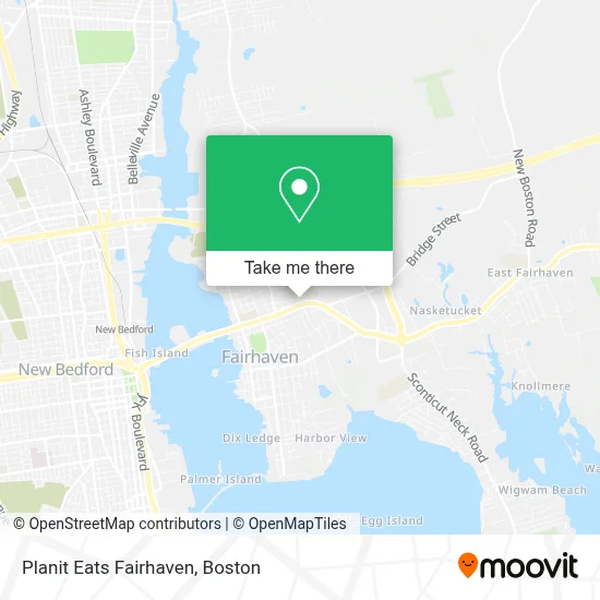 Planit Eats Fairhaven map