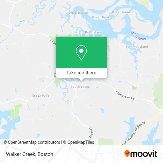 Walker Creek map