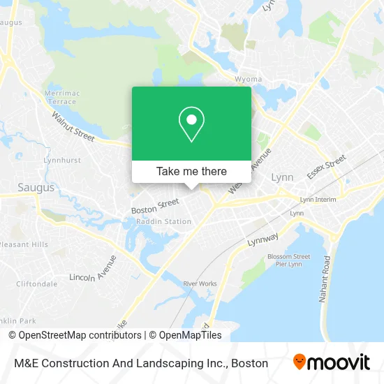M&E Construction And Landscaping Inc. map