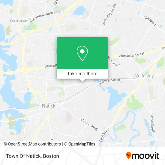 Town Of Natick map
