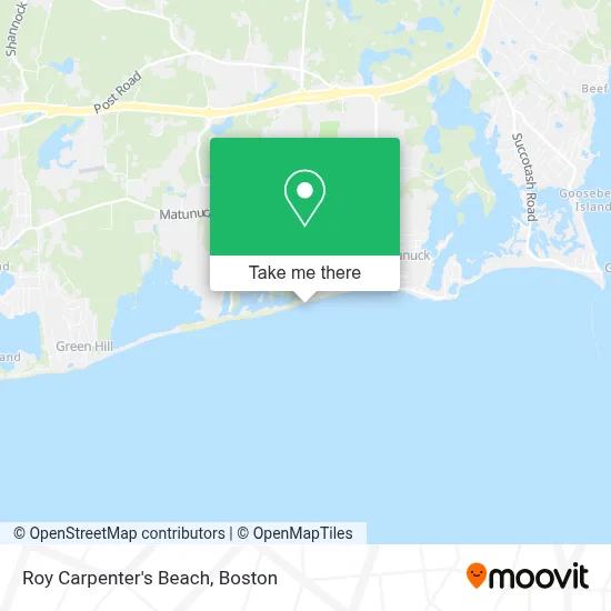 Roy Carpenter's Beach map