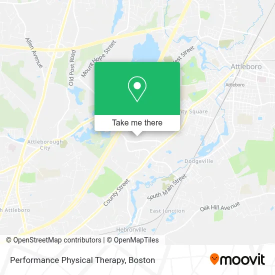 Performance Physical Therapy map