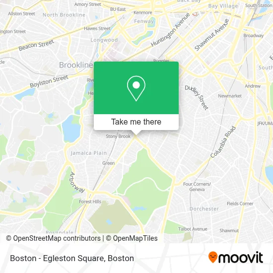 Boston - Egleston Square map