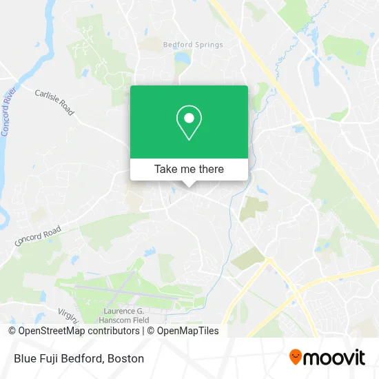 Blue Fuji Bedford map
