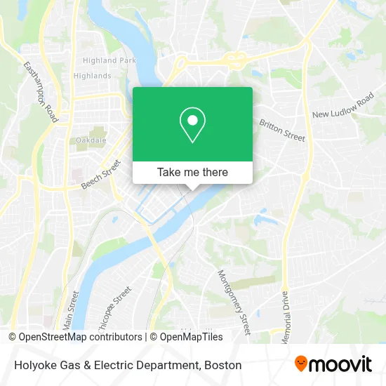 Holyoke Gas & Electric Department map
