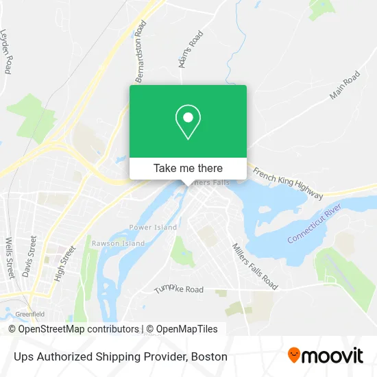 Ups Authorized Shipping Provider map