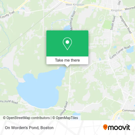 On Worden's Pond map