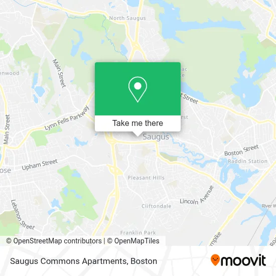 Saugus Commons Apartments map