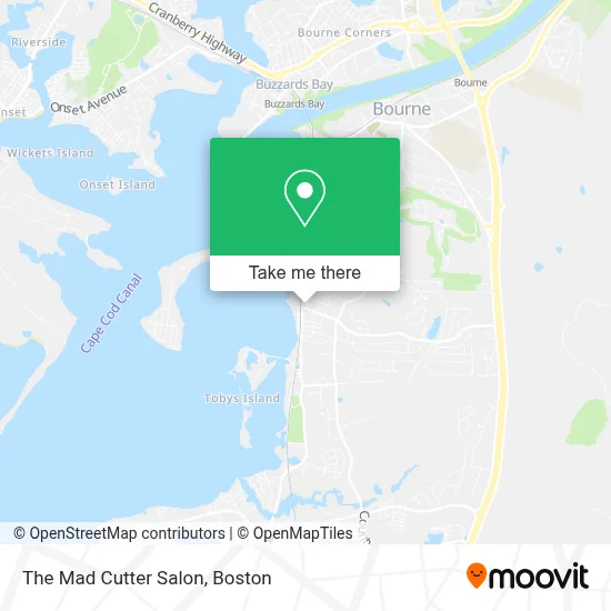 The Mad Cutter Salon map