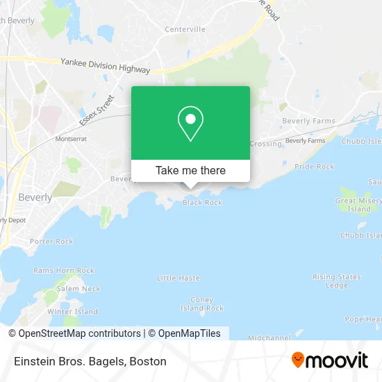 Einstein Bros. Bagels map