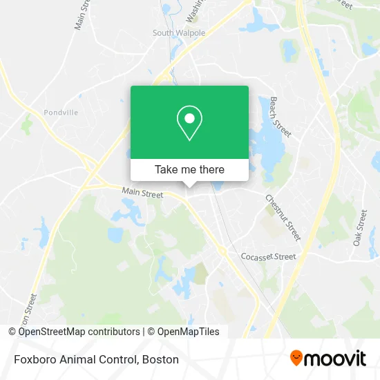 Foxboro Animal Control map