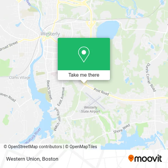 Western Union map