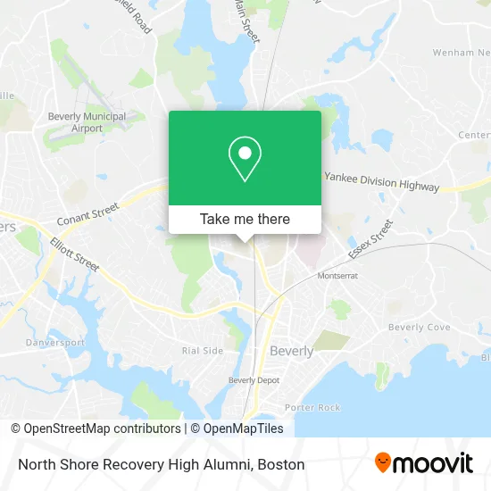North Shore Recovery High Alumni map