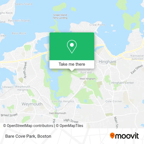 Bare Cove Park map