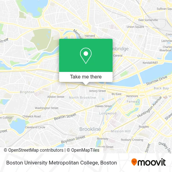 Boston University Metropolitan College map