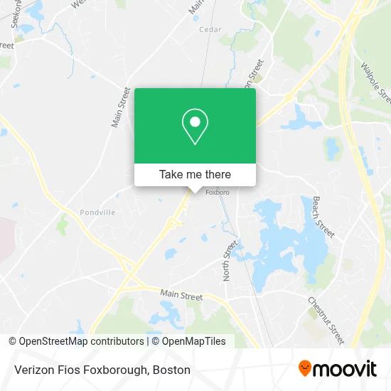 Verizon Fios Foxborough map